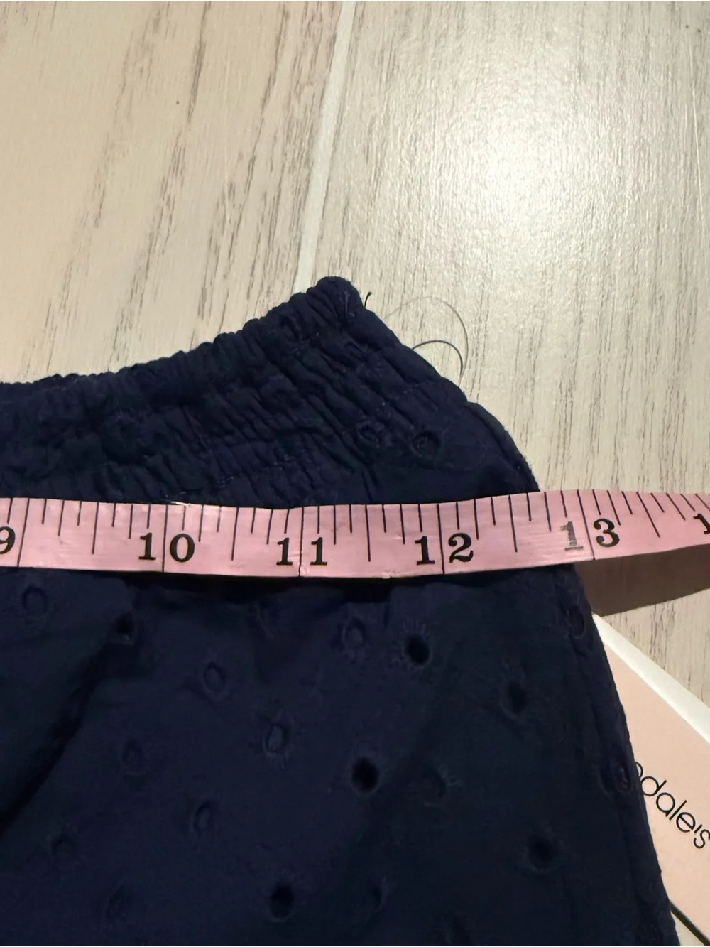 Aqua Girls Navy Eyelet Ruffle Top & Shorts Set L 10/12‎ NWT